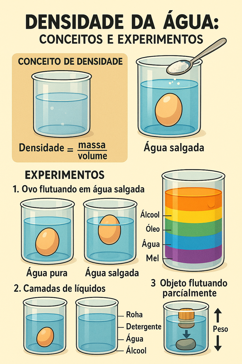 densidade da água